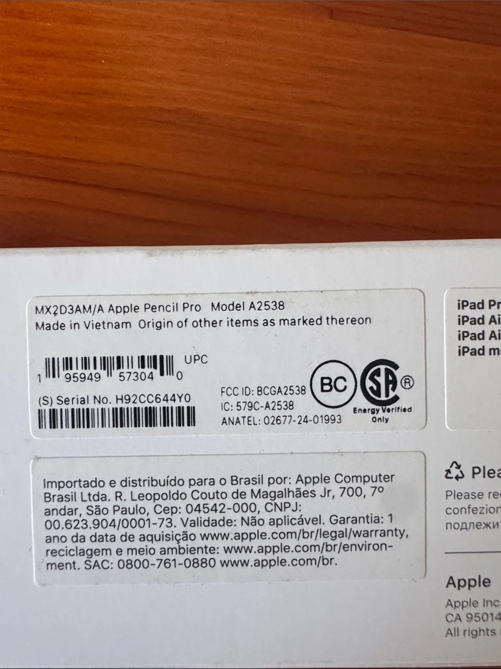 Apple Pencil Pro - White Precision Stylus for iPad